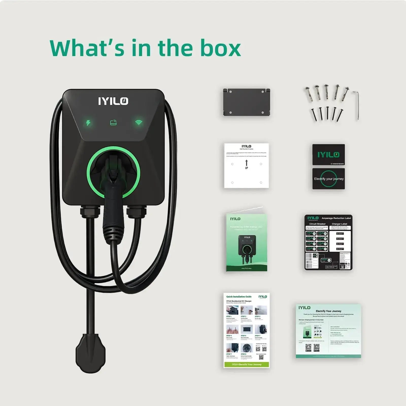 IYILO Level 2 EV Charger Plug In - 40A