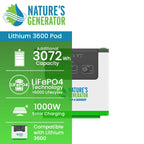Nature's Generator Lithium 3600 Power Pod