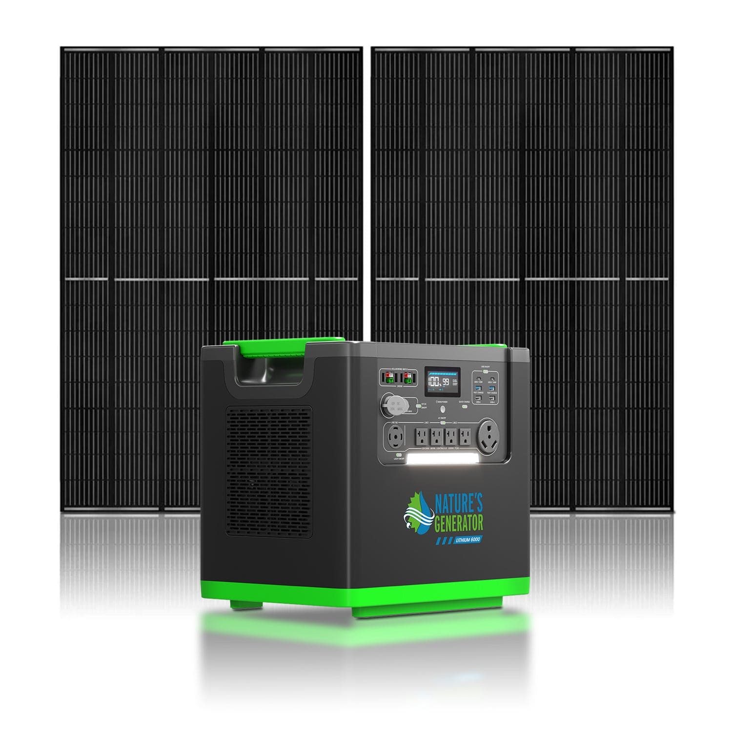 Nature's Generator Lithium 6000 with Solar Panel
