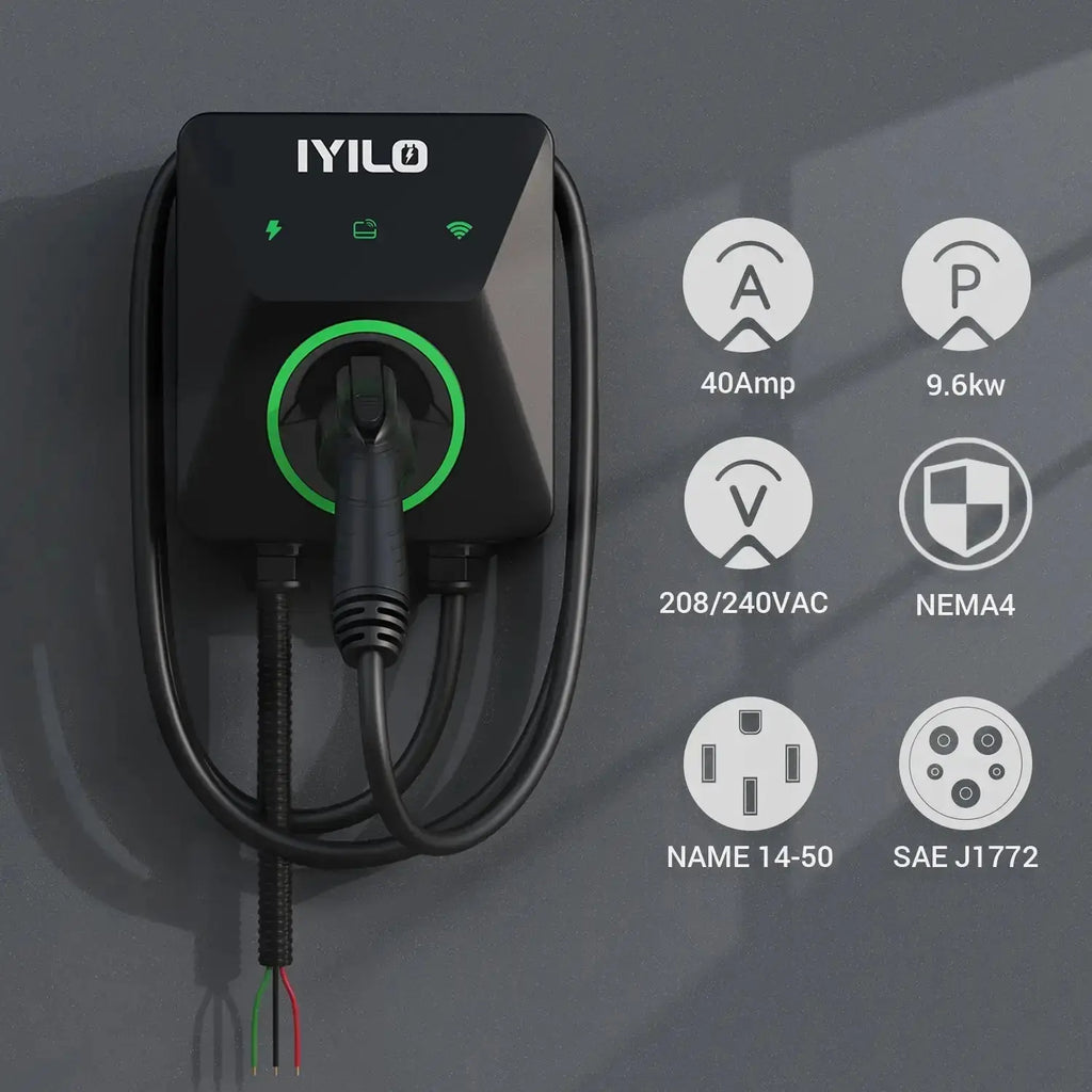 IYILO Pro EV Charger level 2 Hardwired with energy meter - 48A