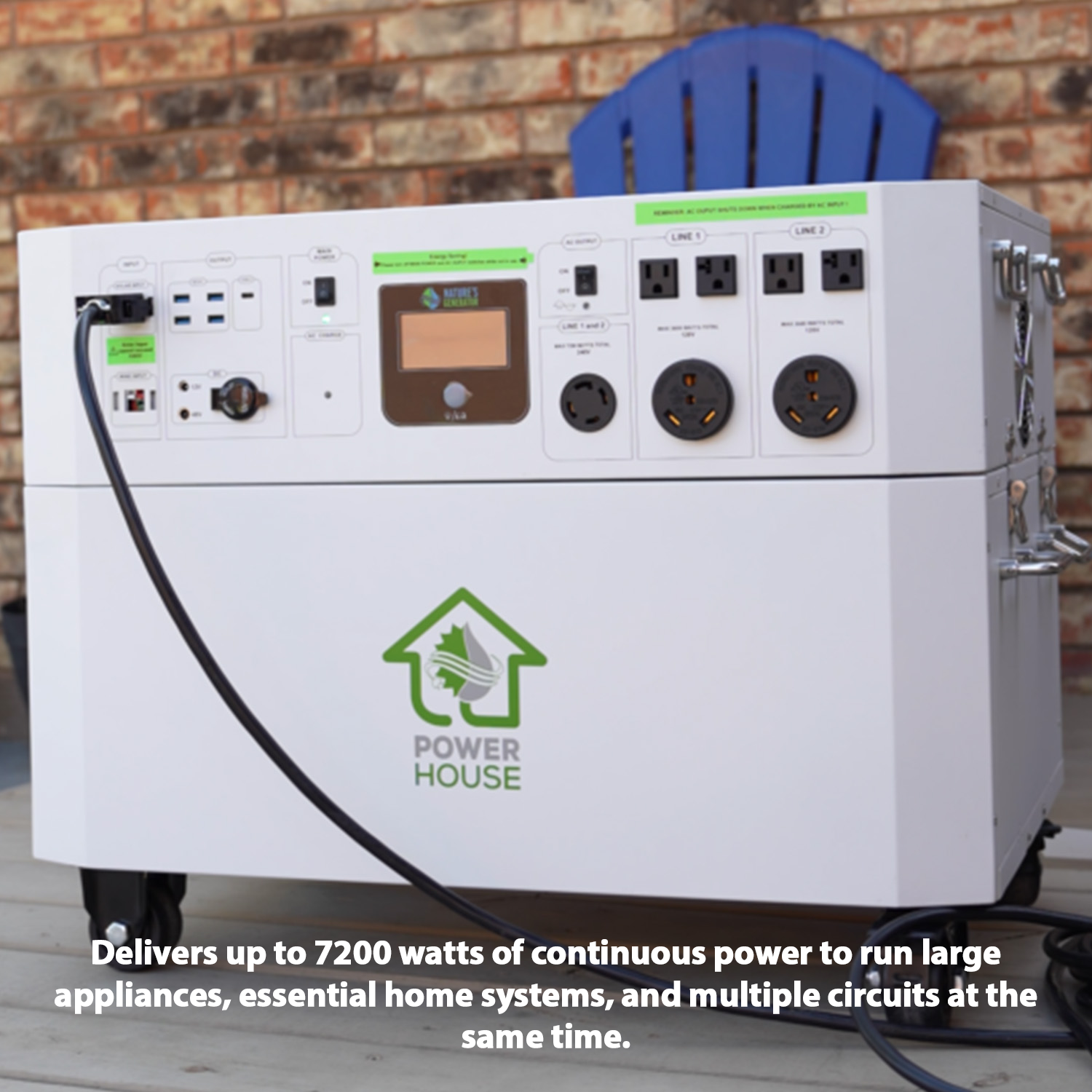 Nature’s Generator Powerhouse with Solar Panel