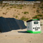 High Capacity Lithium 1800 Solar Generator and Transfer Switch