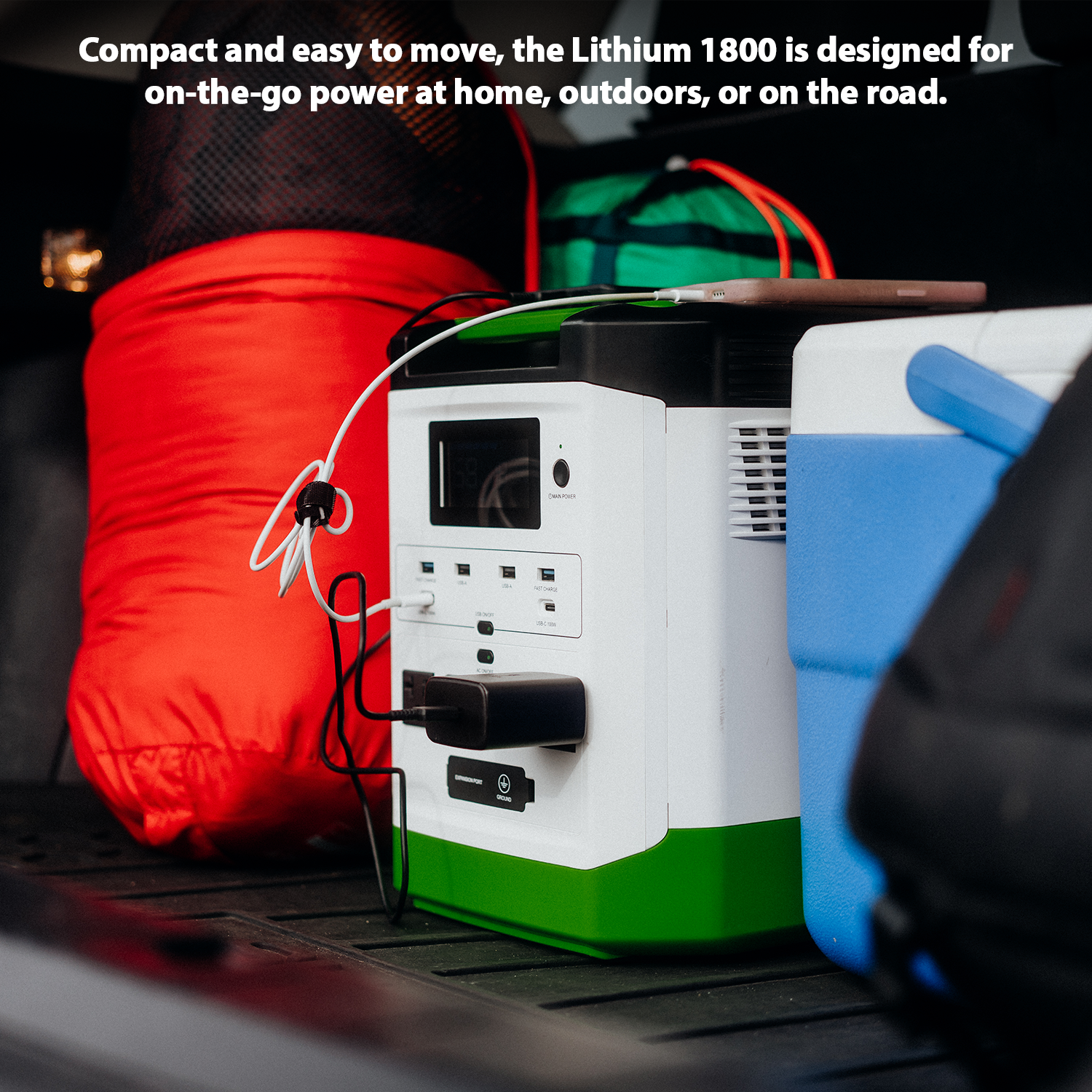 High Capacity Lithium 1800 Solar Generator and Transfer Switch