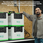 Nature's Generator Lithium 3600 Solar and Wind Generator