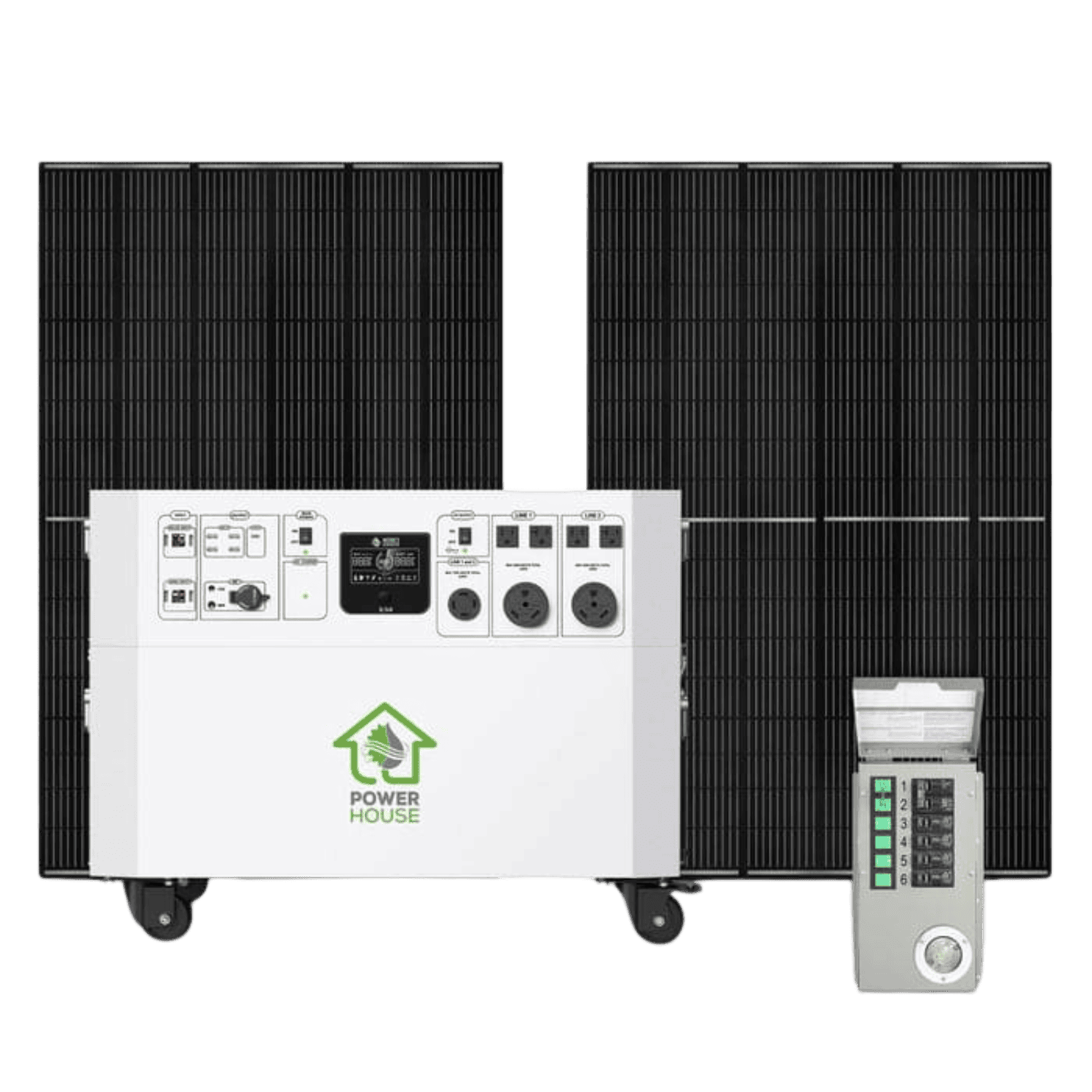 Nature’s Generator Powerhouse with Solar Panel and Transfer Switch