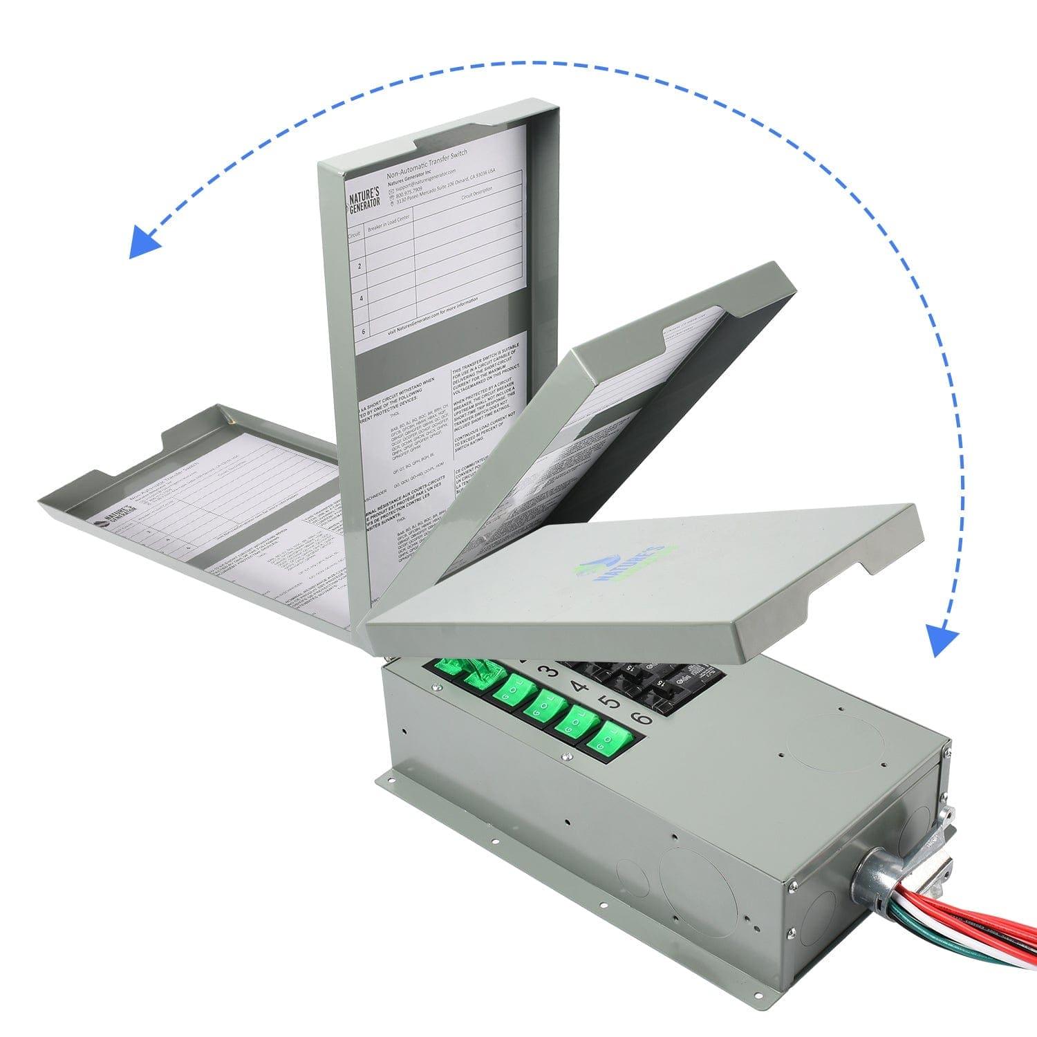 Nature’s Generator Powerhouse with Solar Panel and Transfer Switch