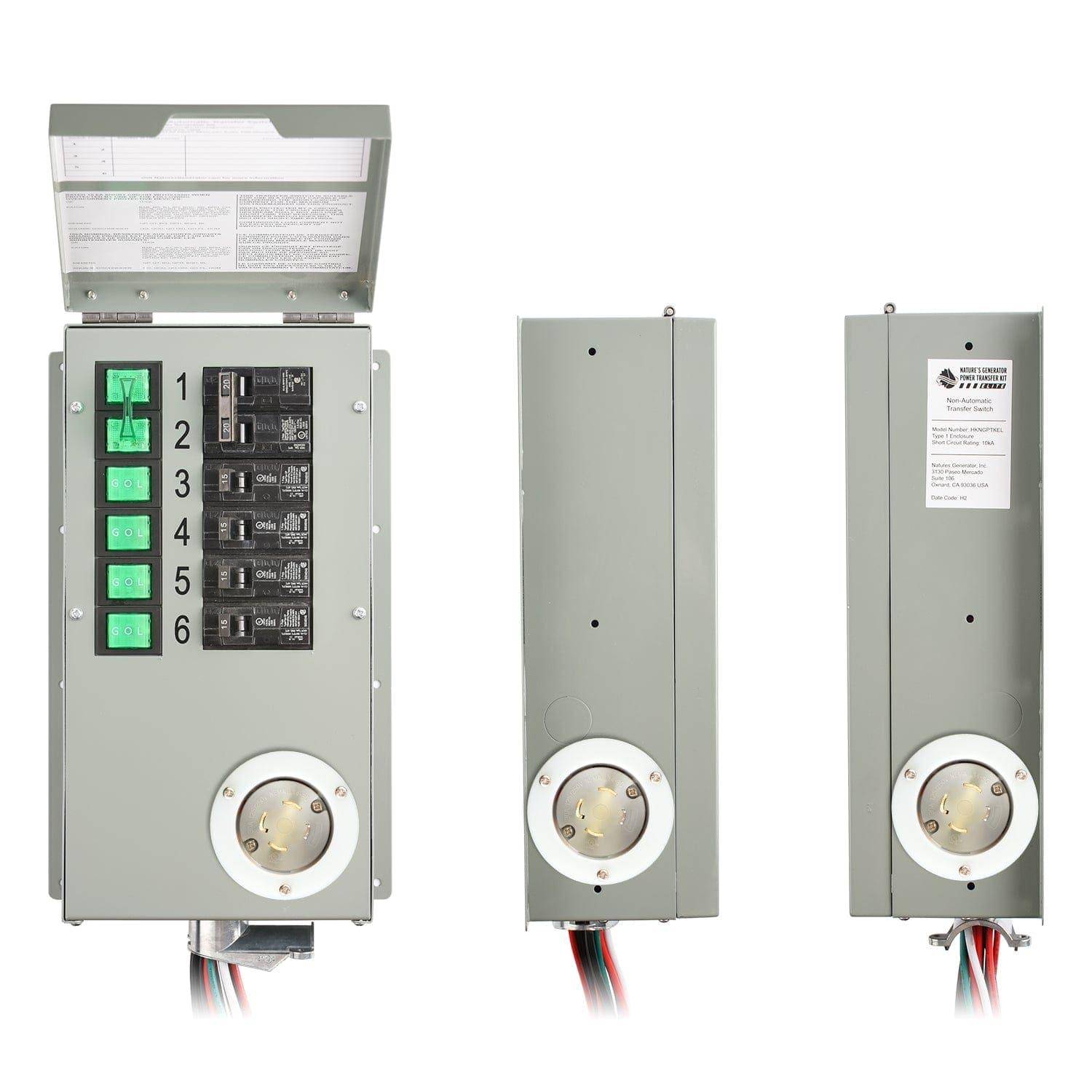 Nature’s Generator Powerhouse with Solar Panel and Transfer Switch